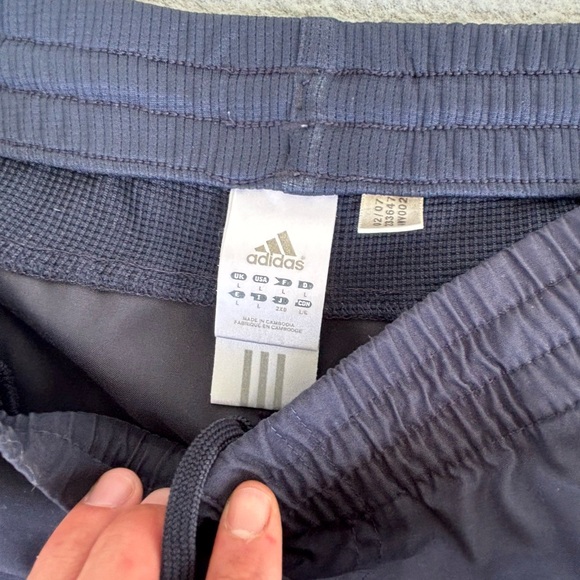 Adidas Shorts Men's XL Athleisure Security Pocket Media Pocket Retro 3 Stripe - Picture 4 of 5